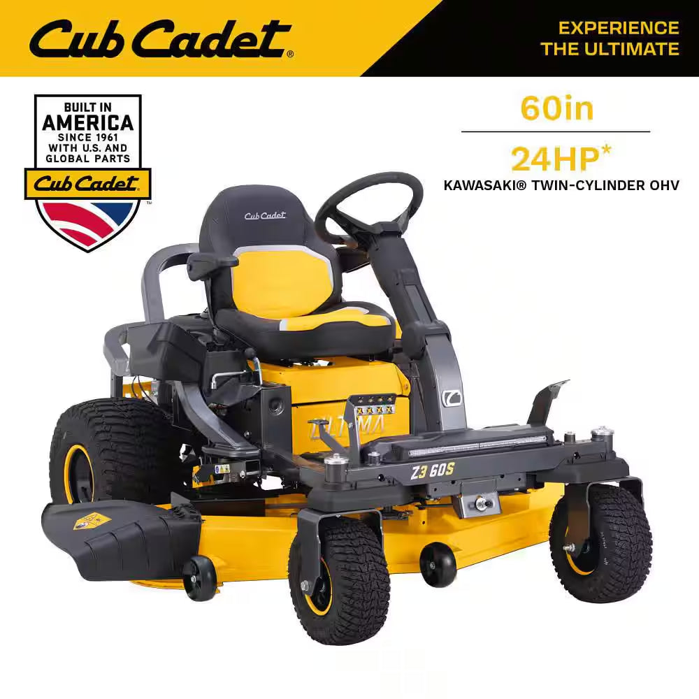 Ultima Z2 50In. Fabricated Deck 23HP V-Twin Kawasaki FR Series Engine Dual Hydro Drive Gas Zero Turn Riding Lawn Mower