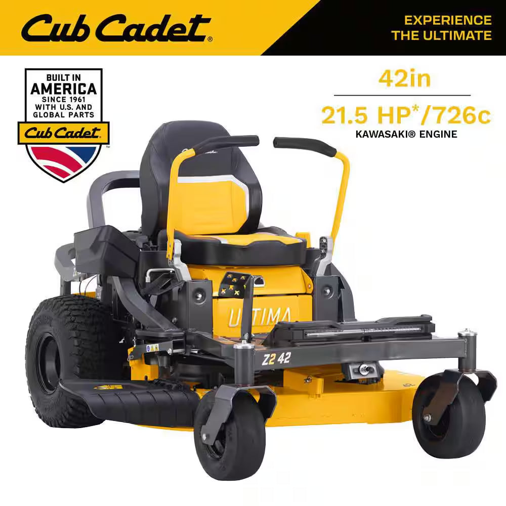 Ultima Z2 50In. Fabricated Deck 23HP V-Twin Kawasaki FR Series Engine Dual Hydro Drive Gas Zero Turn Riding Lawn Mower