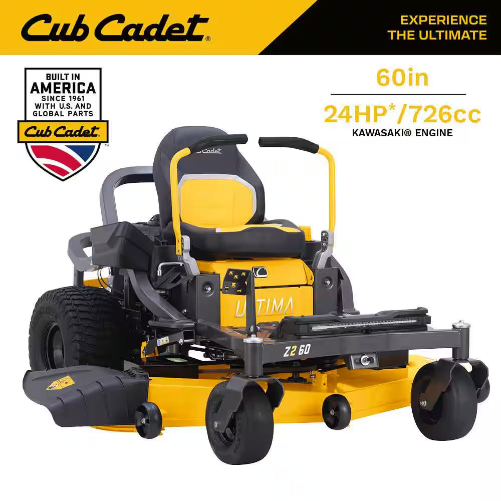 Ultima Z2 42In. Fabricated Deck 21.5HP V-Twin Kawasaki FR Series Engine Dual Hydro Drive Gas Zero Turn Riding Lawn Mower